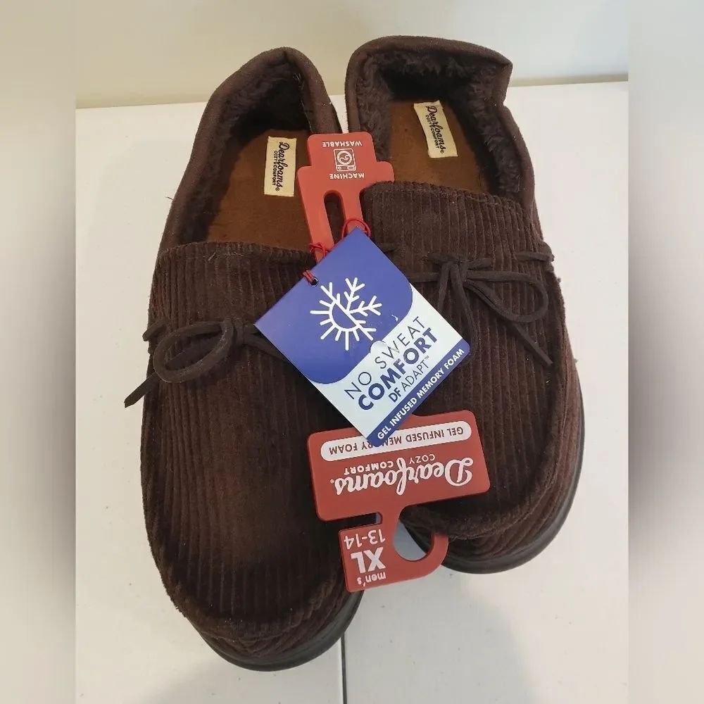 NWT Dearfoams House Shoes Size 13/14